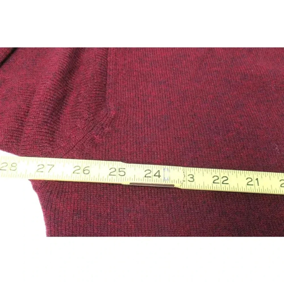 Pendleton V-Neck Pullover Sweater Men's Size XXL Washable Lamb's Wool Dark Red - Picture 6 of 7